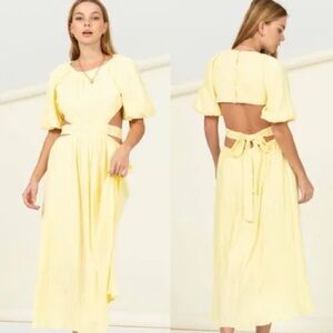 HYFVE Open Back Midi Dress